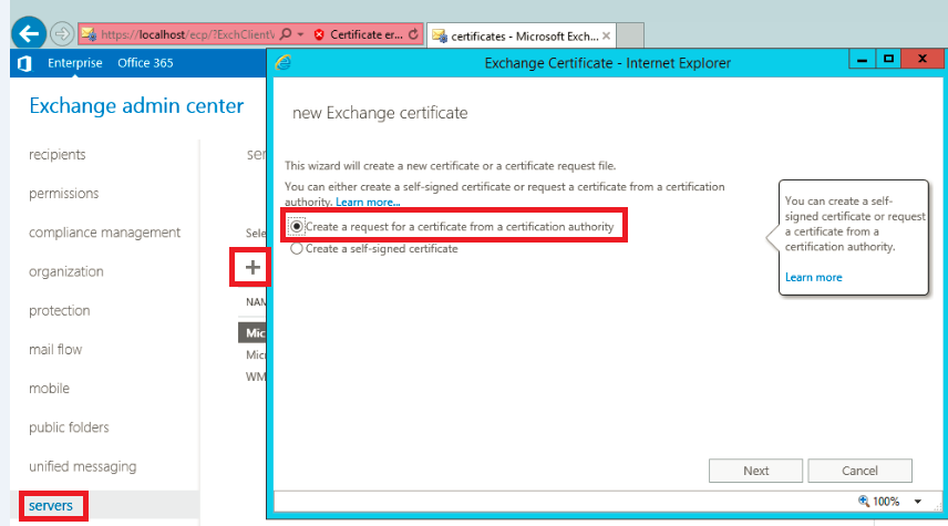 Image result for SSL install certificate exchange 2016